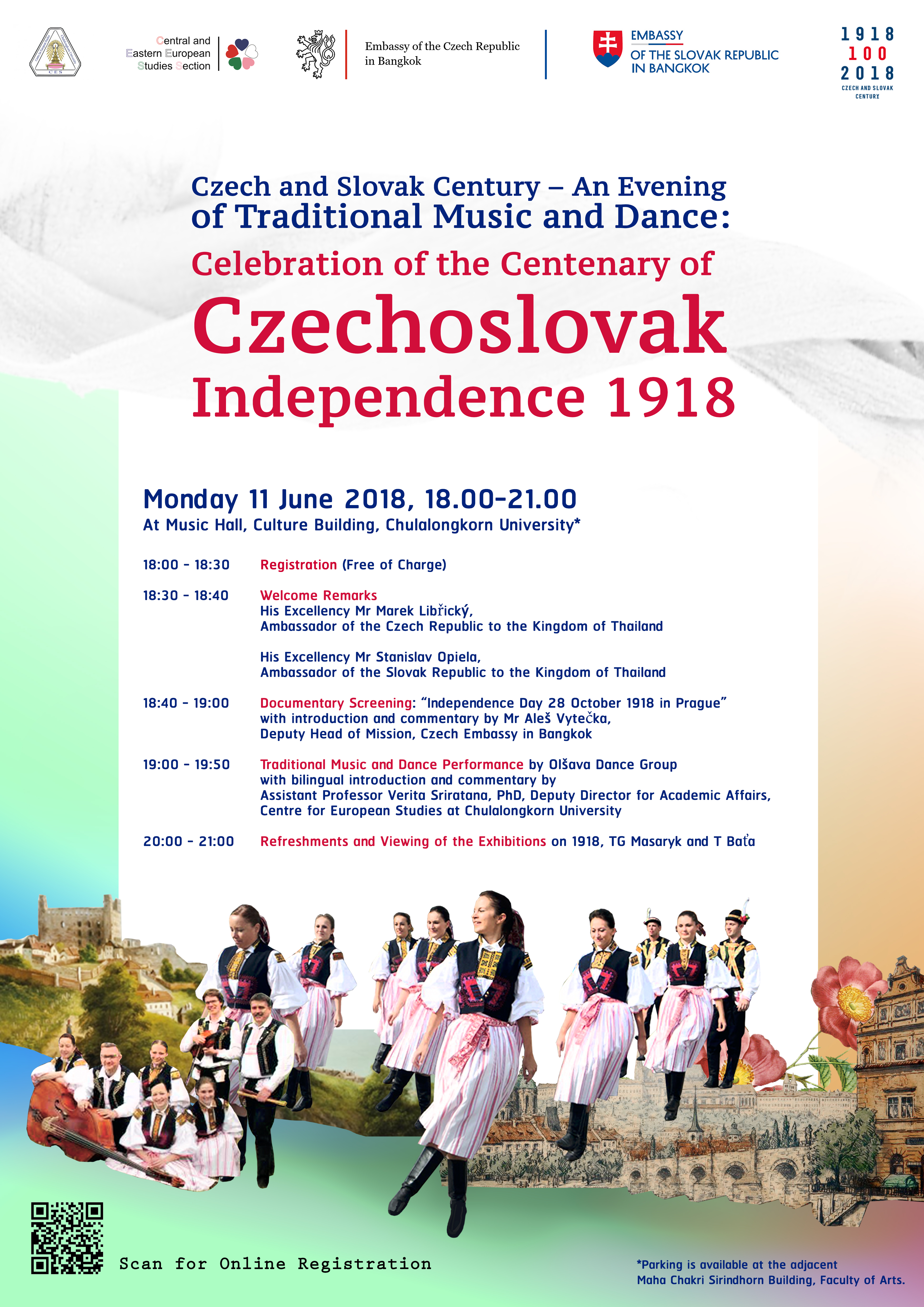 Celebrate the Czechoslovak Centenary with an Evening of Traditional Music and Dance