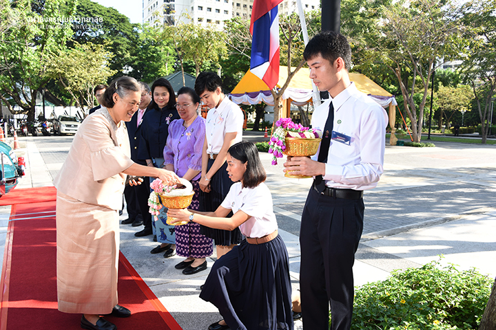 สมเด็จพระเทพรัตนราชสุดาฯ สยามบรมราชกุมารี เสด็จฯ ทรงเป็นประธานในพิธีไหว้ครูดนตรีไทย ชมรมดนตรีไทย สโมสรนิสิตจุฬาฯ ประจำปีการศึกษา 2561