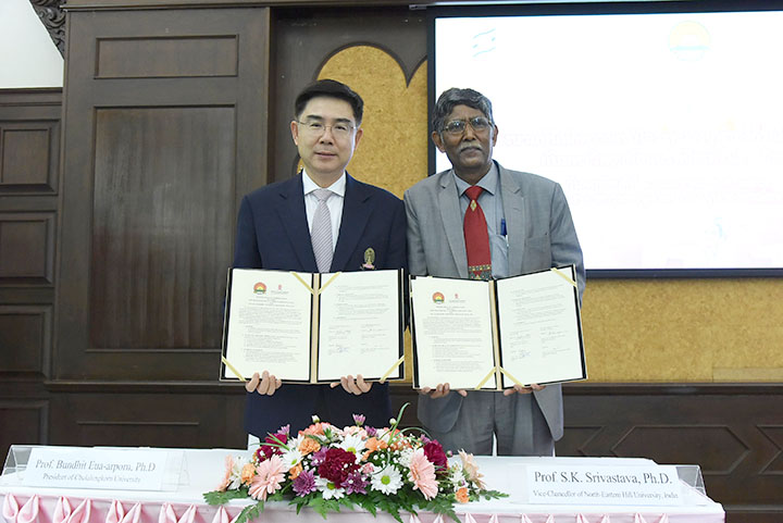 CU Partners with NEHU to Strengthen Thai – Indian Relations