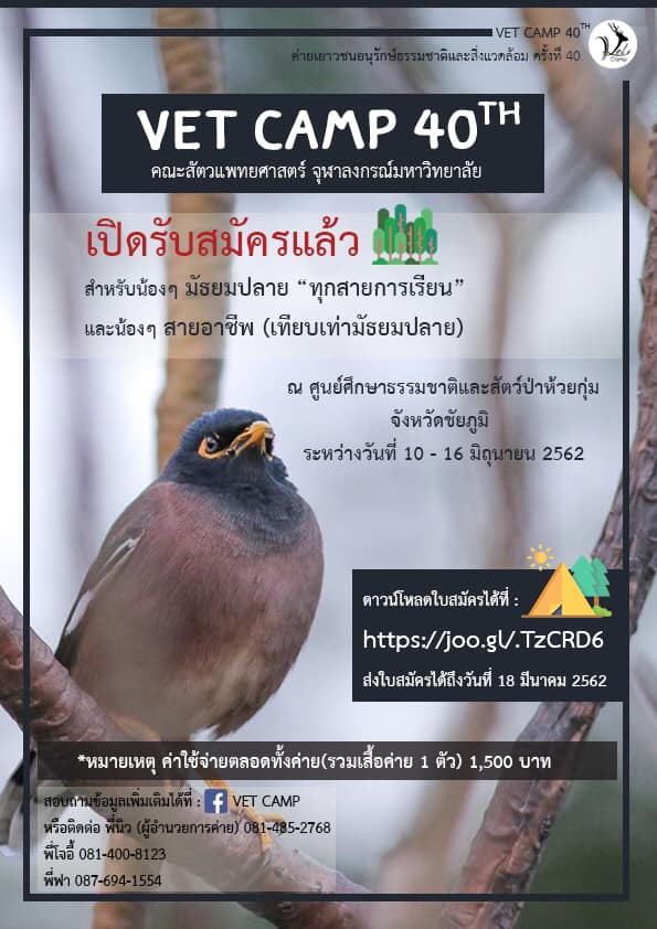 ค่าย VET CAMP 40th