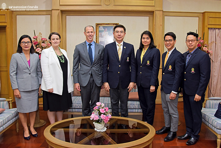 คณะผู้แทนจากสถานเอกอัครราชทูตสหรัฐอเมริกาประจำประเทศไทย เยือนจุฬาฯ