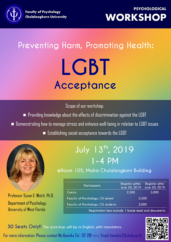 Faculty of Psychology Opens Workshop on “Preventing Harm, Promoting Health: LGBT Acceptance”
