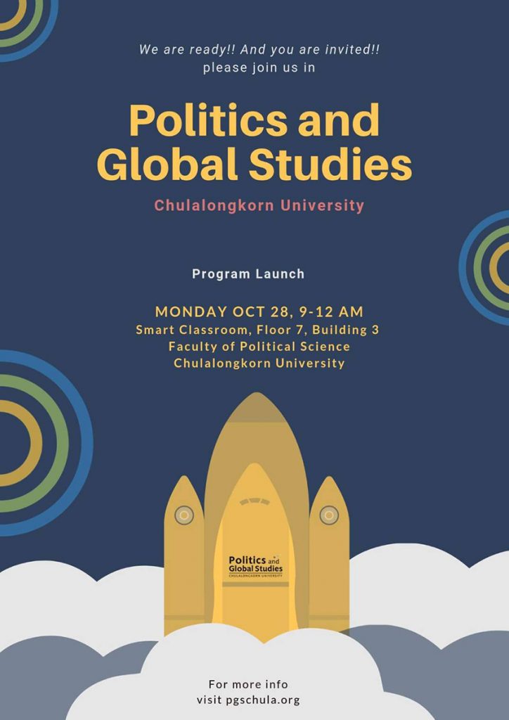 Chulalongkorn University Launches New International Program in Politics and Global Studies