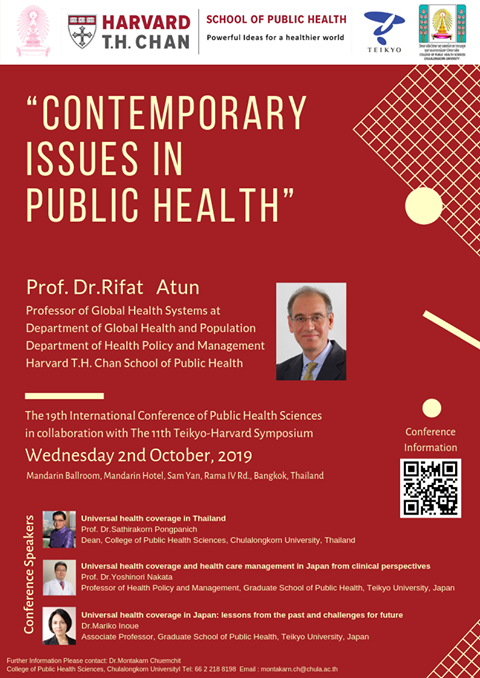 The 19th Conference of Public Health Sciences : “Contemporary Issues in Public Health”