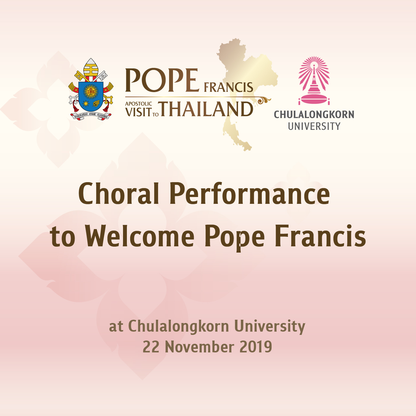 Choral Performance to Welcome Pope Francis
