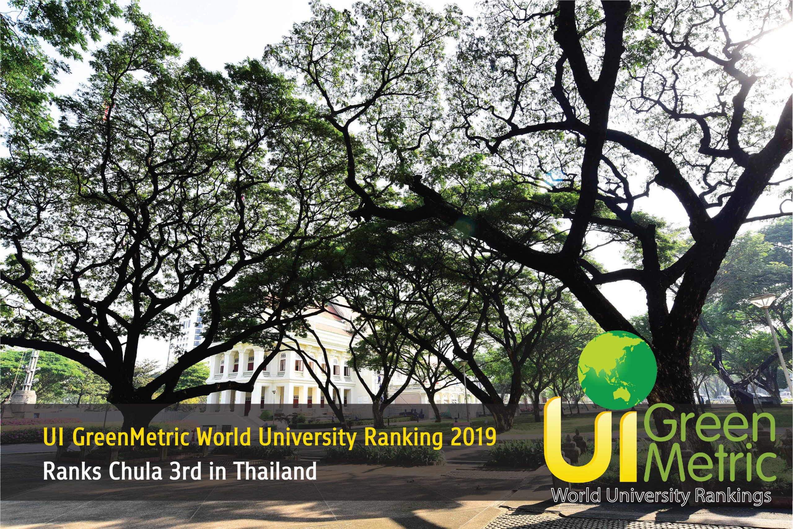 UI GreenMetric World University Ranking 2019 Ranks Chula 3rd in Thailand