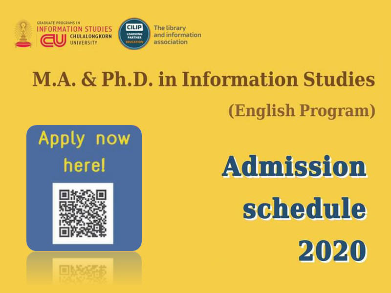 Applications Open for M.A. and Ph.D. in Information Studies Academic Year 2020