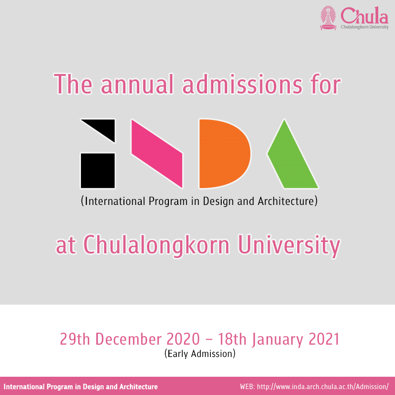Admissions for INDA at Chula is Now Open