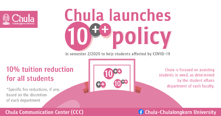 Chula Launches 10++ Policy to Help Students Affected by COVID-19