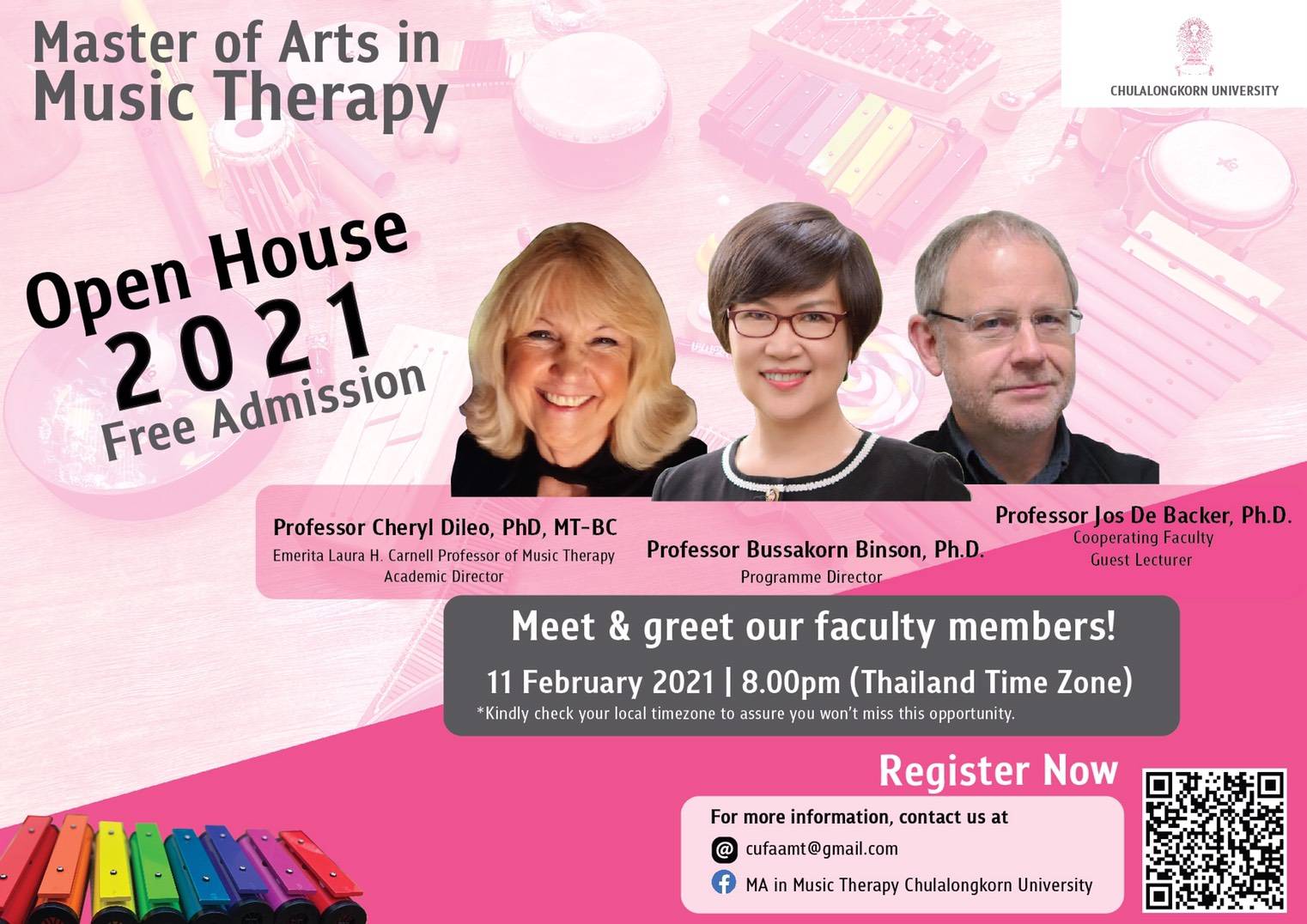 2021 Online Open House for MA in Music Therapy