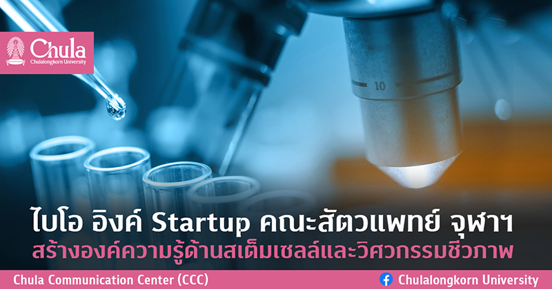 ไบโอ อิงค์ Start up คณะสัตวแพทยศาสตร์ จุฬาฯ สร้างองค์ความรู้ด้านสเต็มเซลล์และวิศวกรรมชีวภาพ