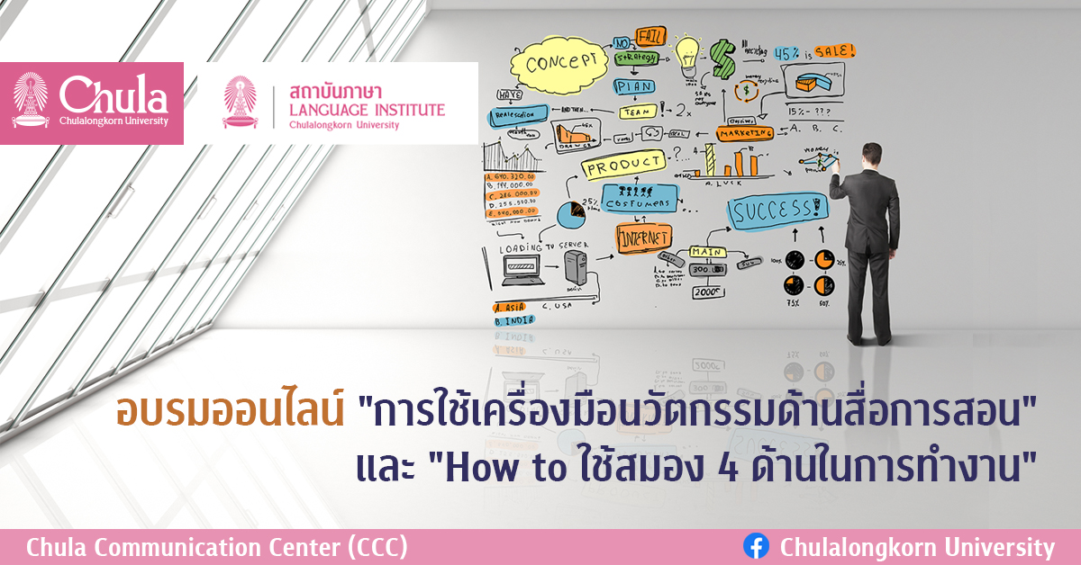 อบรมออนไลน์ “การใช้เครื่องมือนวัตกรรมด้านสื่อการสอน” และ “How to ใช้สมอง 4 ด้านในการทำงาน”