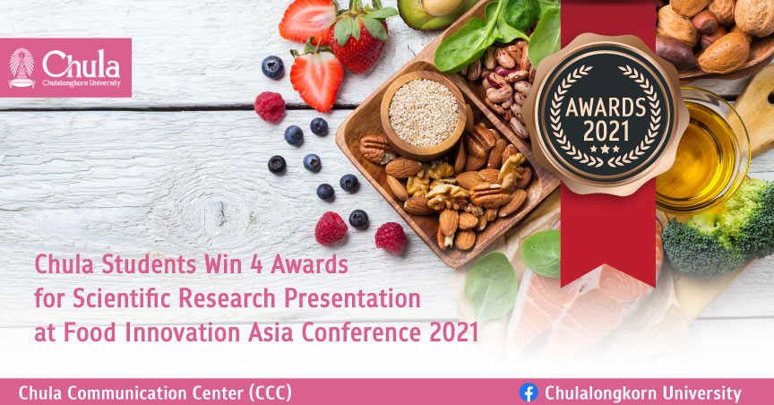 Chula Students Win 4 Awards for Scientific Research Presentation at International Conference