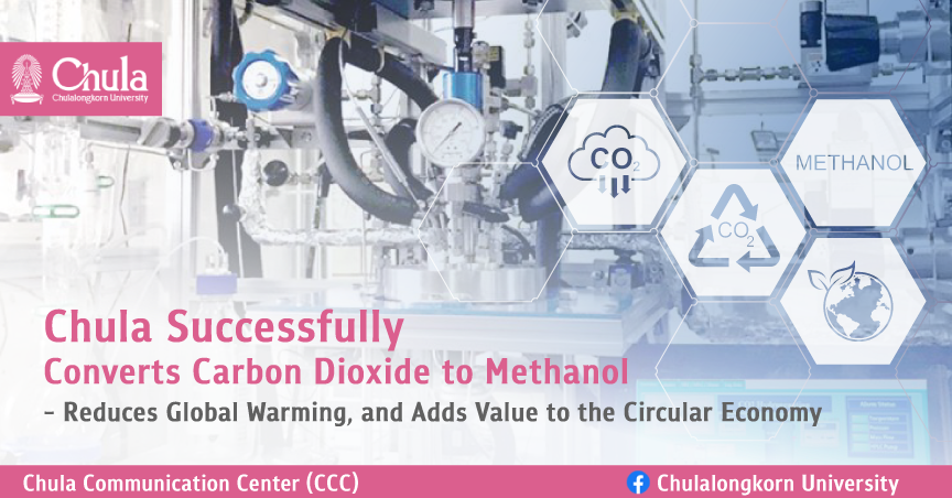 Chula Successfully Converts Carbon Dioxide to Methanol – Reduces Global Warming, and Adds Value to the Circular Economy