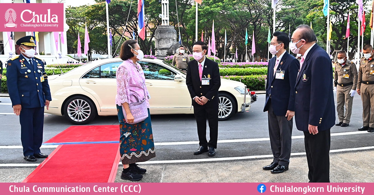 สมเด็จพระกนิษฐาธิราชเจ้า กรมสมเด็จพระเทพรัตนราชสุดาฯ สยามบรมราชกุมารี เสด็จฯ ทรงร่วมงานครบรอบ 105 ปีแห่งการสถาปนาจุฬาฯ