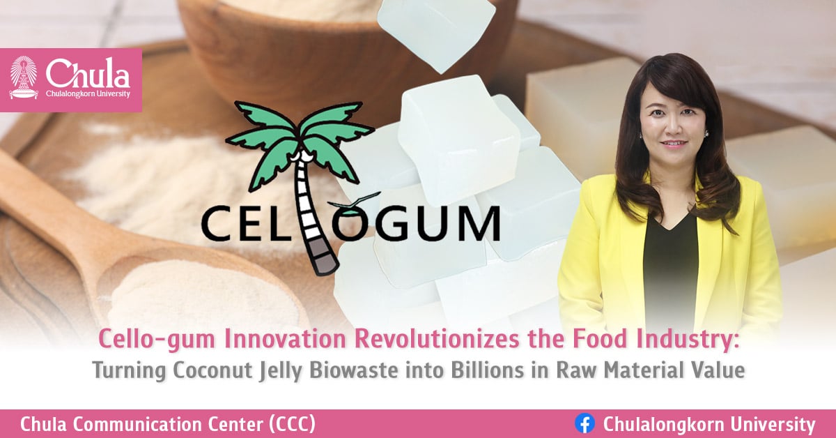 Cello-gum Innovation Revolutionizes the Food Industry: Turning Coconut Jelly Biowaste into Billions in Raw Material Value