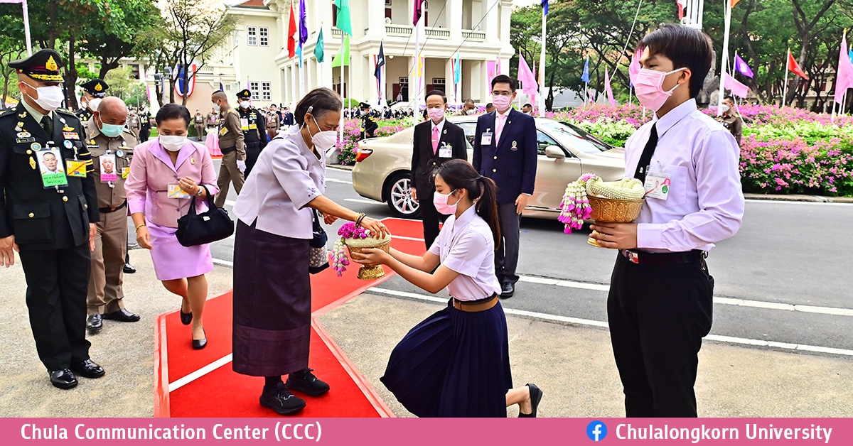 สมเด็จพระกนิษฐาธิราชเจ้า กรมสมเด็จพระเทพรัตนราชสุดา ฯ สยามบรมราชกุมารี เสด็จฯ ทรงร่วมงานครบรอบ 107 ปีแห่งการสถาปนาจุฬาฯ