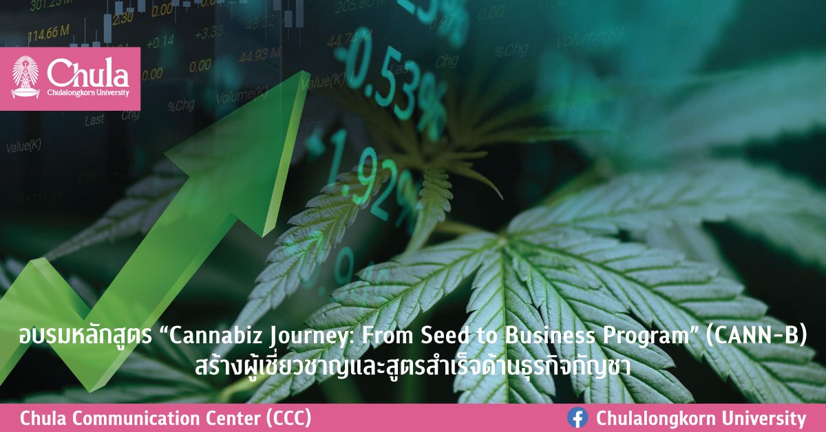 อบรมหลักสูตร “Cannabiz Journey: From Seed to Business Program” (CANN-B) สร้างผู้เชี่ยวชาญและสูตรสำเร็จด้านธุรกิจกัญชา