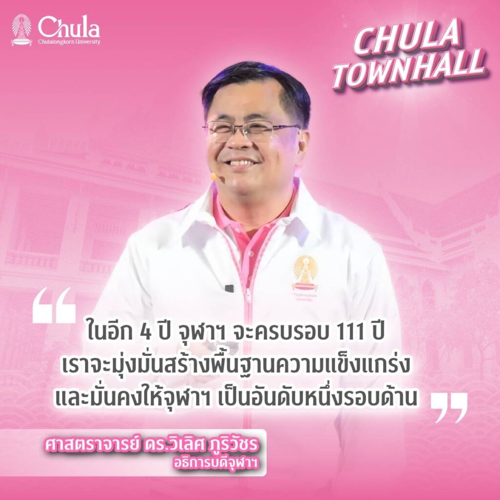 Chula Hosts ��Chula Townhall�� to Unveil a Student-Centered Vision for Comprehensive Development and Share New Year Joy with the Chula Community