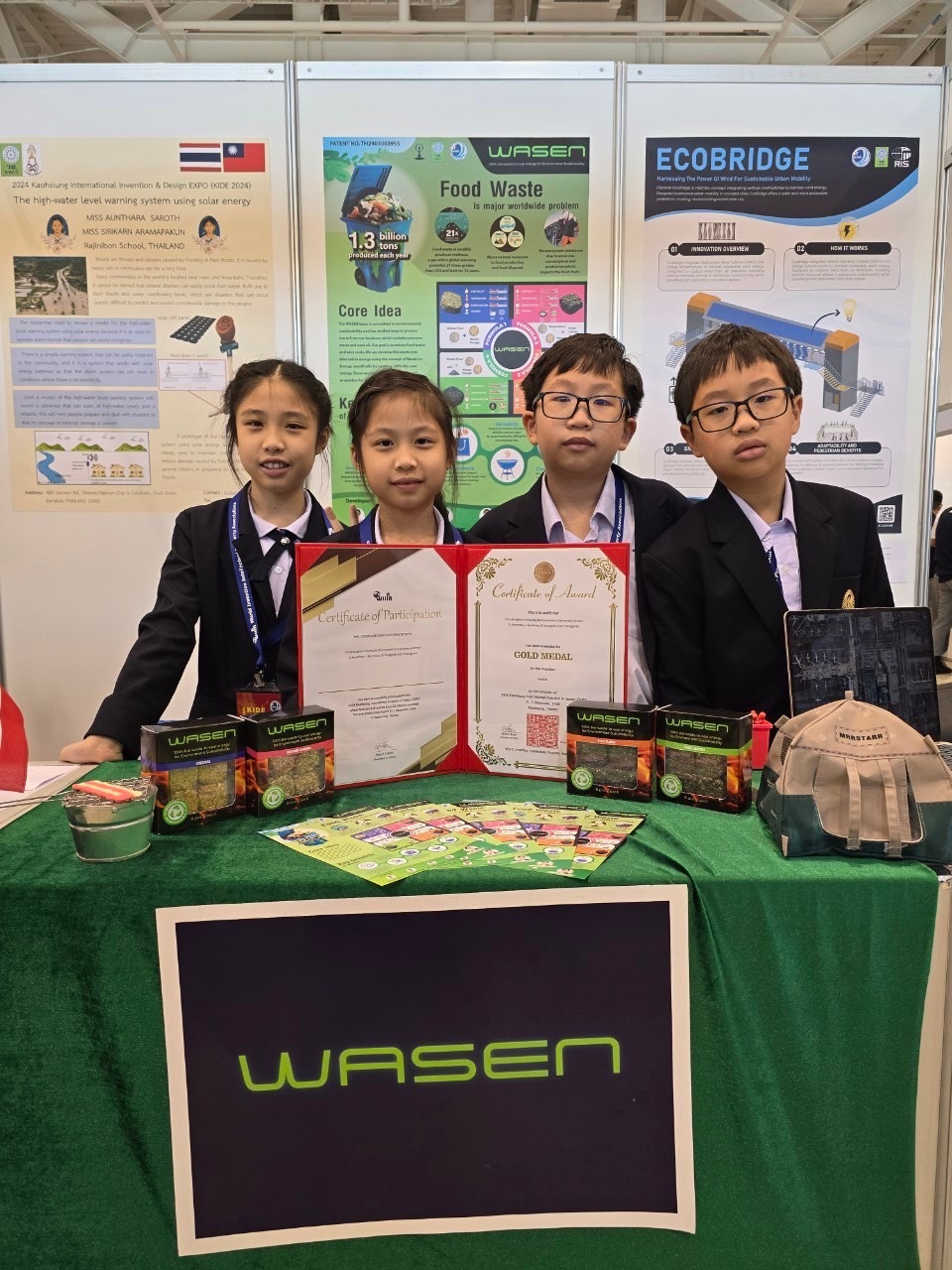 Chula Professors and Students Win Gold Medals for Innovation at KIDE 2024 in Taiwan 