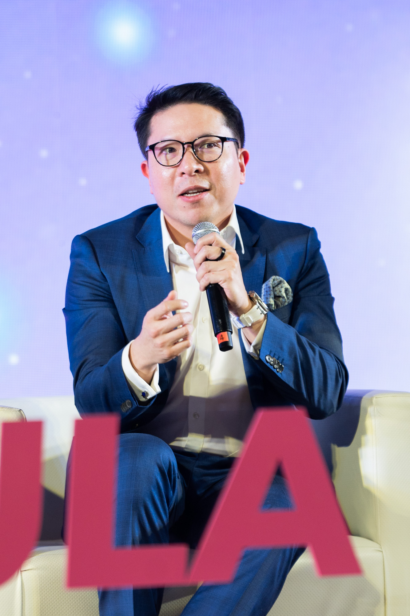 Ms. Nualphan Lamsam, CEO of Muang Thai Insurance; Mr. Rawit Hanutsaha, CEO of Srichand United Dispensary Co., Ltd.; and Ms. Maneerut Anulomsombut, CEO of Sea (Thailand): Future Thailand: Soft Power 