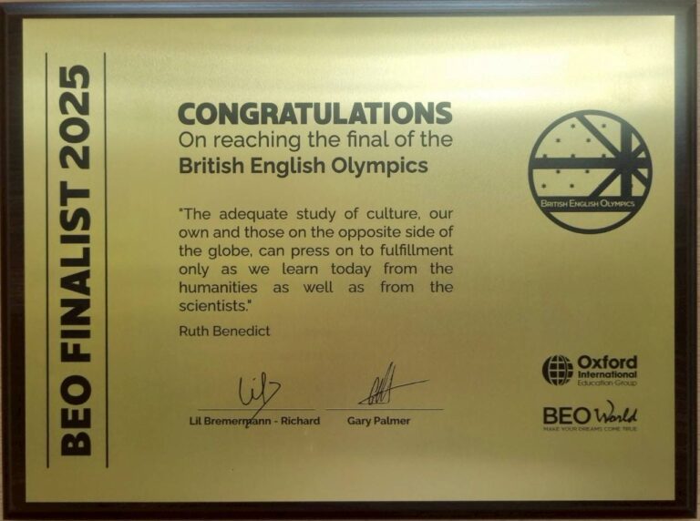 Chula Satit Students Win British English Olympics 2025