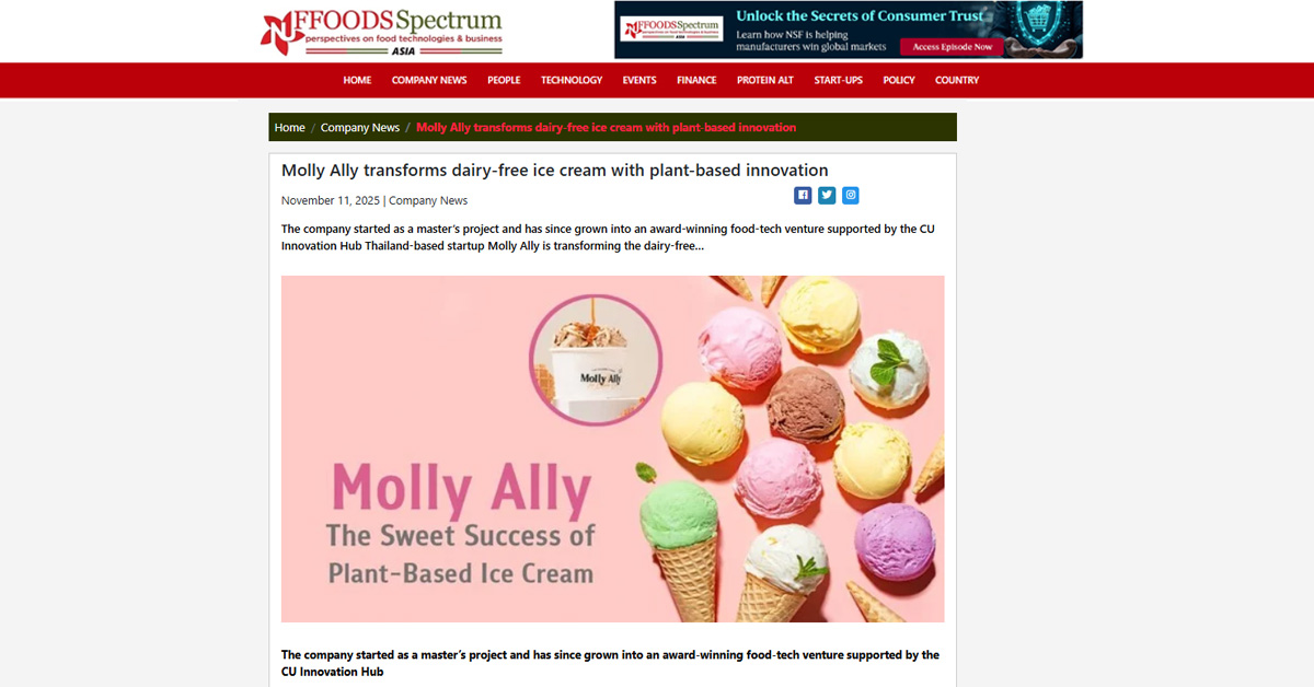 [NuFFooDS Spectrum] Molly Ally transforms dairy-free ice cream with plant-based innovation