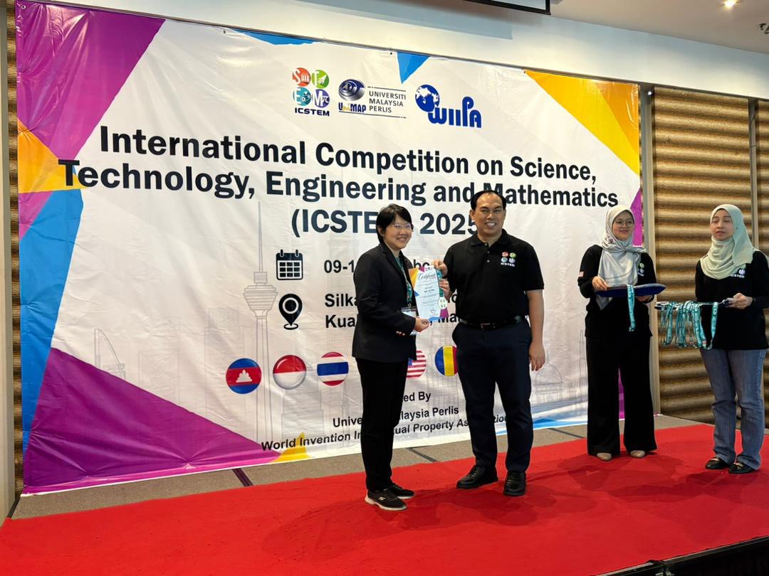 Chula Master’s Student Wins Double Gold and Special Award at ICSTEM 2025 in Malaysia 