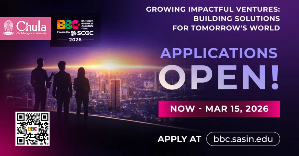 Sasin–SCGC Launch “Bangkok Business Challenge 2026” to Discover Future Business Ideas