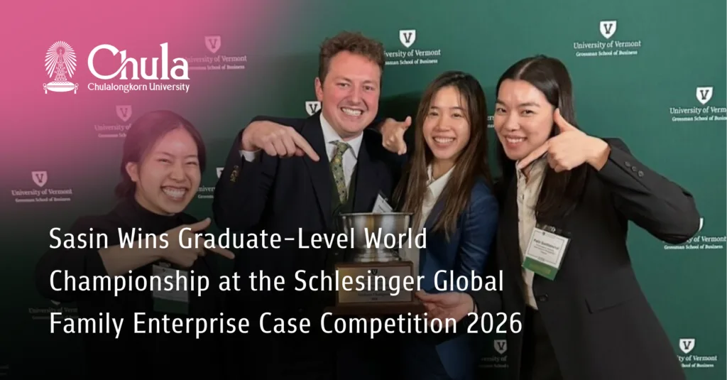 Sasin Wins Graduate-Level World Championship at the Schlesinger Global Family Enterprise Case Competition 2026 
