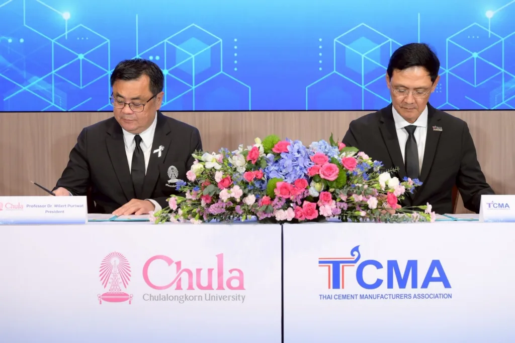 จุฬาฯ ลงนามความร่วมมือกับ TCMA ผนึกกำลังพันธมิตรไทย -แคนาดา ขับเคลื่อนนวัตกรรมดักจับคาร์บอน วางรากฐานสู่ Net Zero