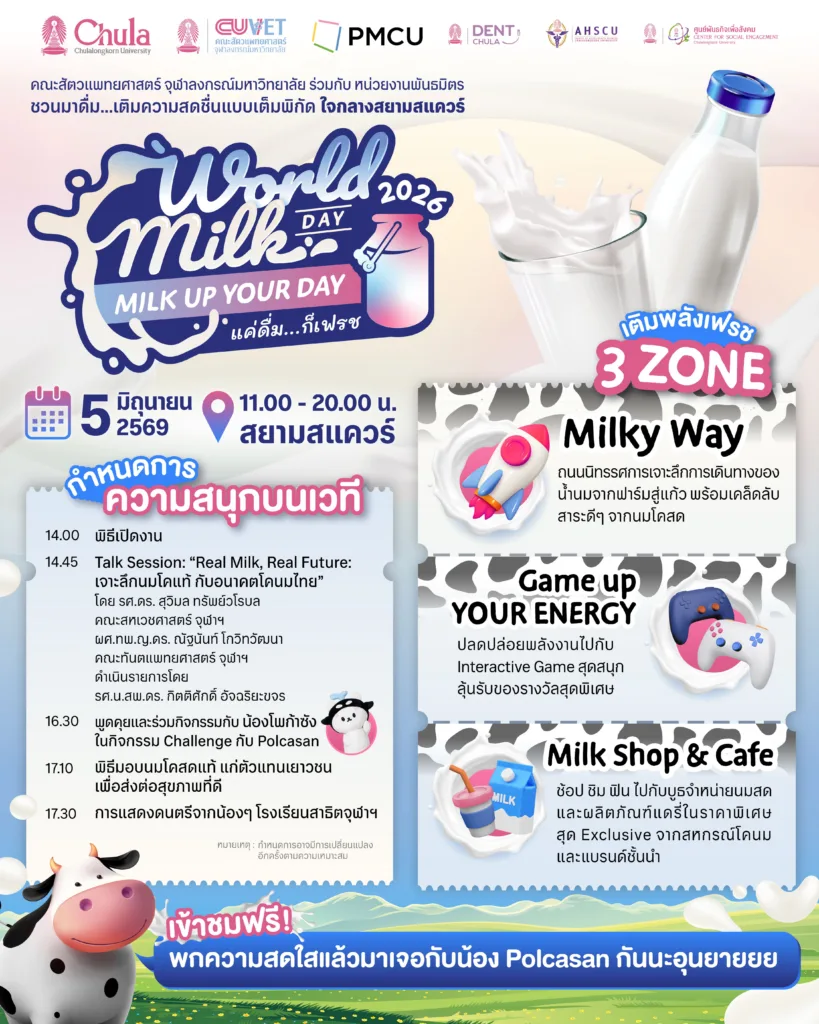 โปสเตอร์ World Milk Day @ Siam Square