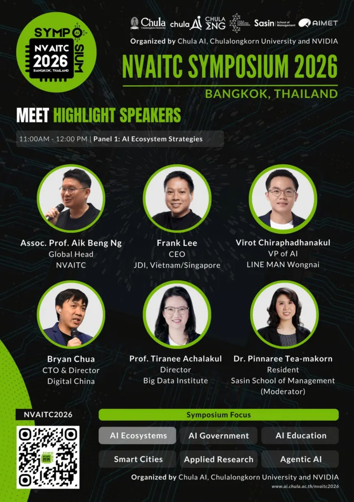 Chula AI and NVAITC Co-host Academic Conference on the AI Ecosystem