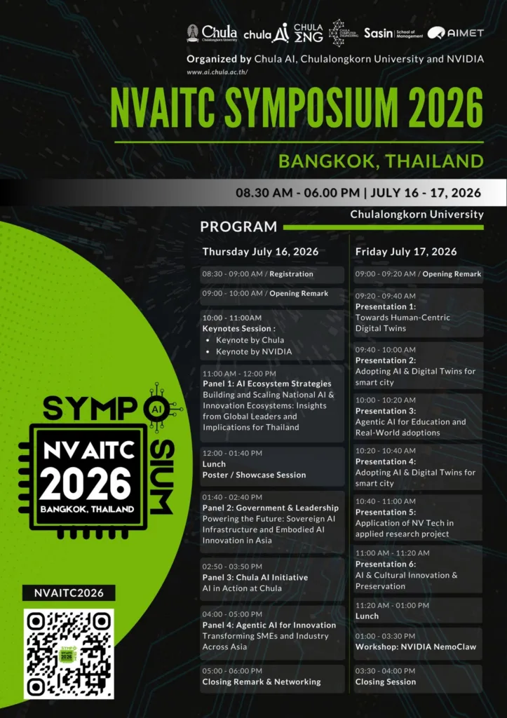 Chula AI and NVAITC Co-host Academic Conference on the AI Ecosystem