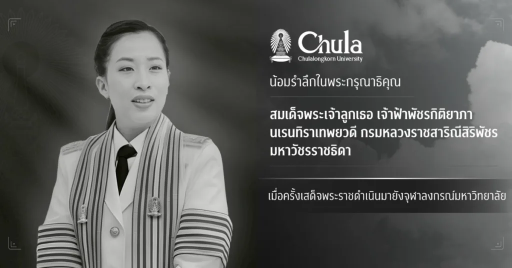 สมเด็จพระเจ้าลูกเธอ เจ้าฟ้าพัชรกิติยาภาฯ กับจุฬาลงกรณ์มหาวิทยาลัย