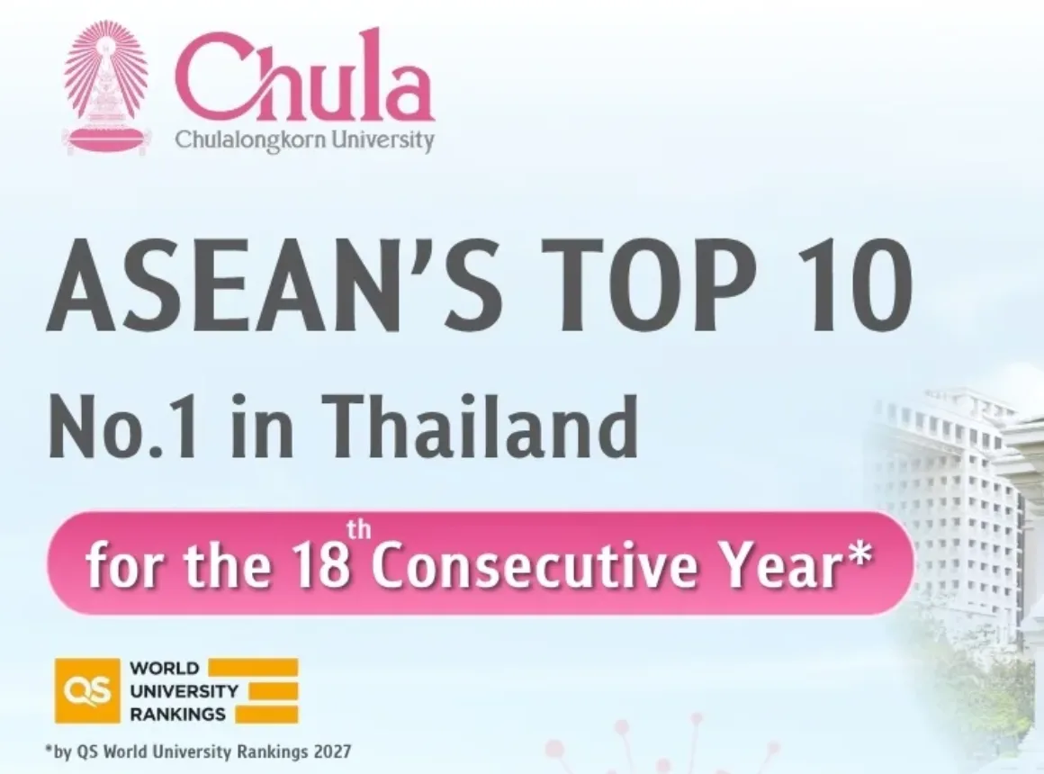 Chula Ranks in ASEAN Top 10, Remains Thailand��s No. 1 University for 18 Consecutive Years in QS WUR 2027??