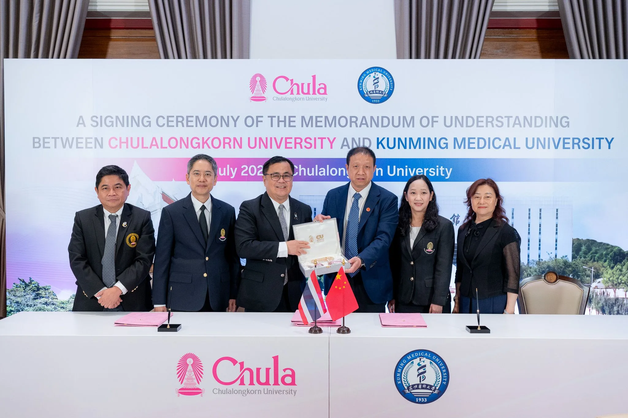 Chula & Kunming Medical University Sign Medical Cooperation Agreement