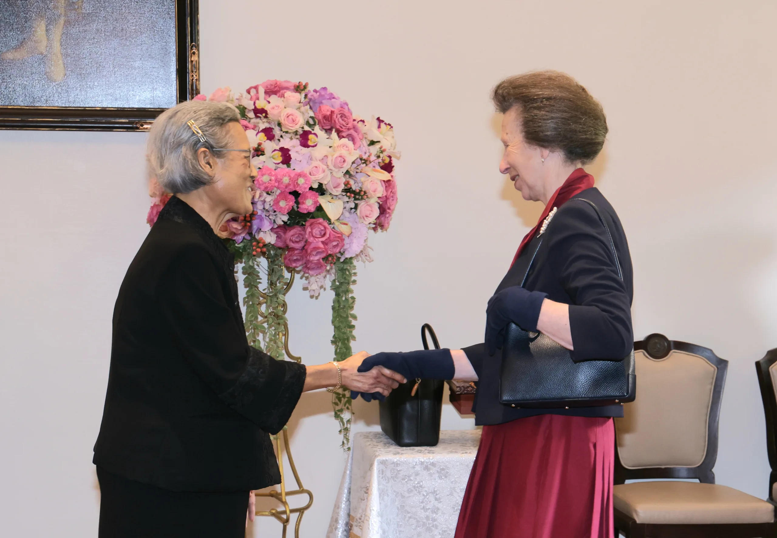 Princess Maha Chakri Sirindhorn Meets the Princess Royal at Chula for Women in Science Awards 