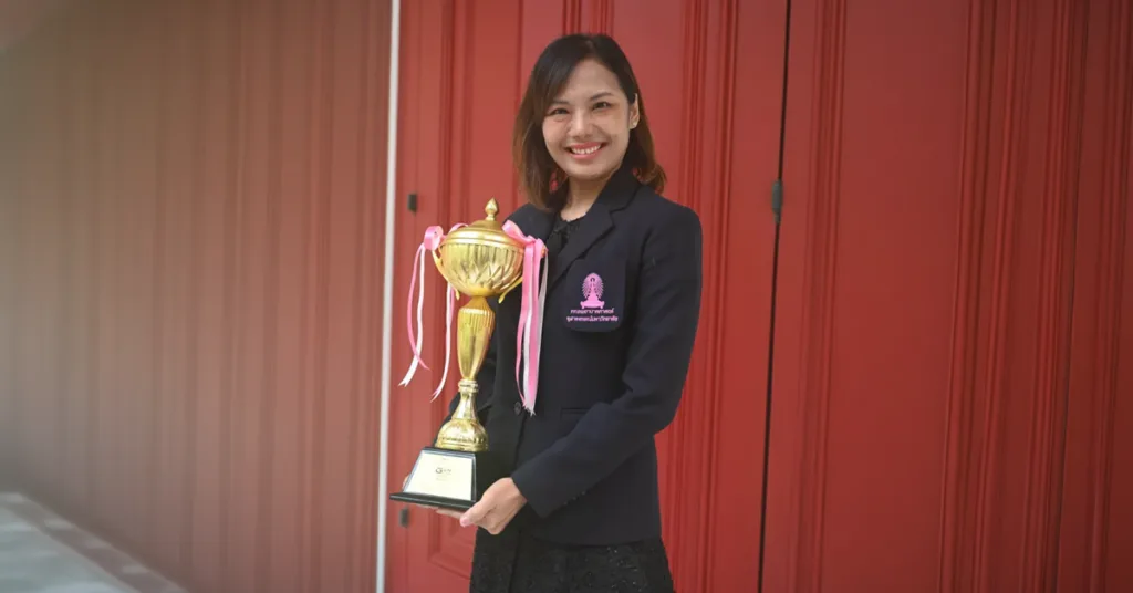 Ms. Jutaporn Pramuang, RN a master's student in the Master of Nursing Science Program (Nursing Administration), Faculty of Nursing, Chulalongkorn University