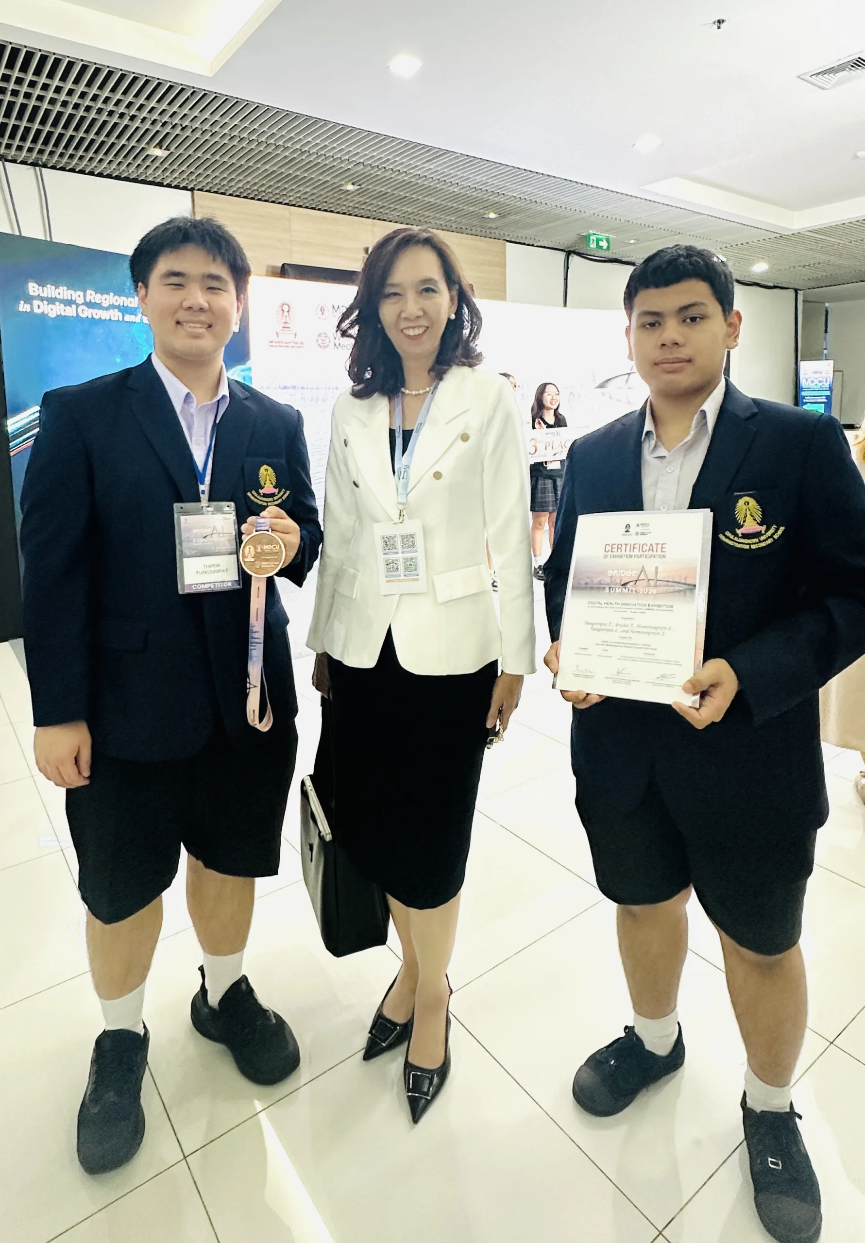 Satit Chula Secondary School Students Win 2nd Runner-Up at BRIDGE-AI Summit 2026 