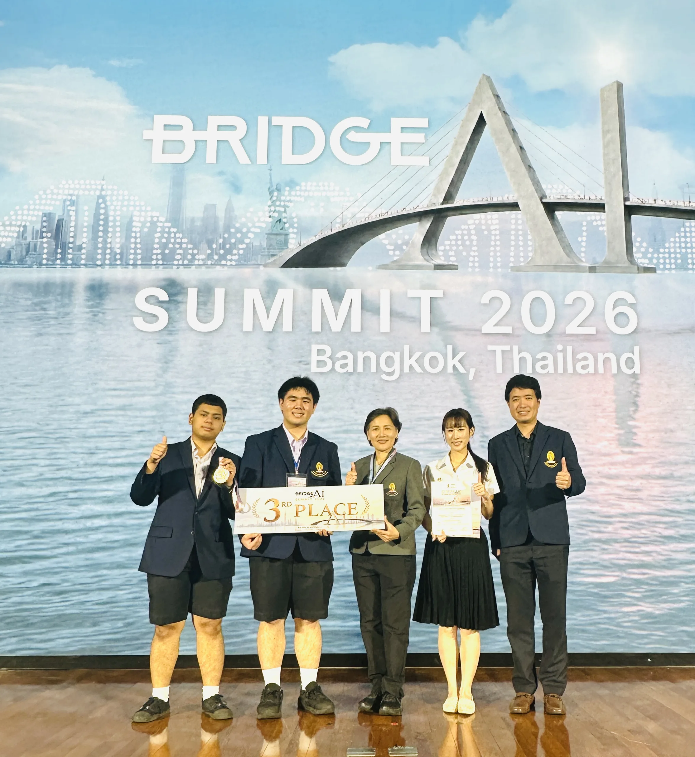 Satit Chula Secondary School Students Win 2nd Runner-Up at BRIDGE-AI Summit 2026 