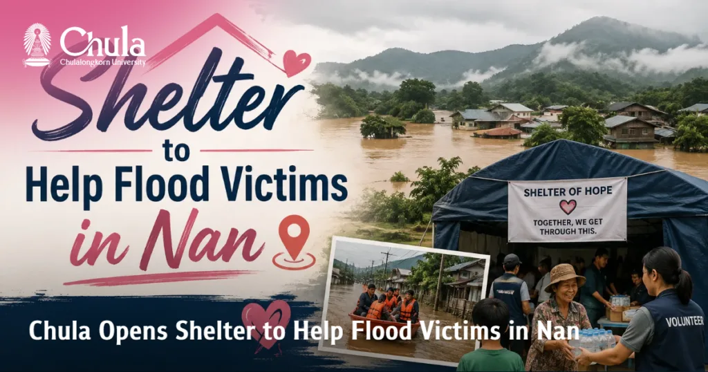 Chula Opens Shelter to Help Flood Victims in Nan