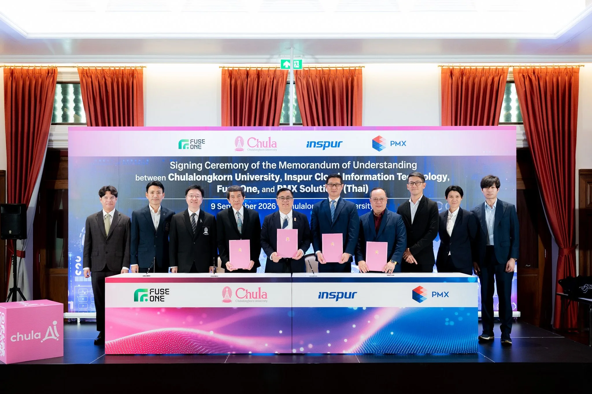 Chula Partners with Companies to Establish Chula AI Lab