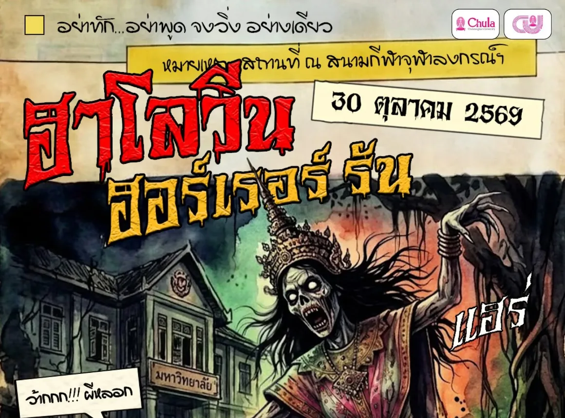 จุฬาฯ เชิญร่วมงานวิ่งสุดหลอน “HALLOWEEN HORROR RUN 2026”